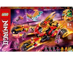 LEGO® NINJAGO® Kai's gouden drakenvoertuig 71773 bouwset; een ninja-auto en NINJAGO Gouden Draak Zane; verzamelspeelgoed voor kinderen vanaf 8 jaar die graag met ninja's spelen (624 onderdelen)
