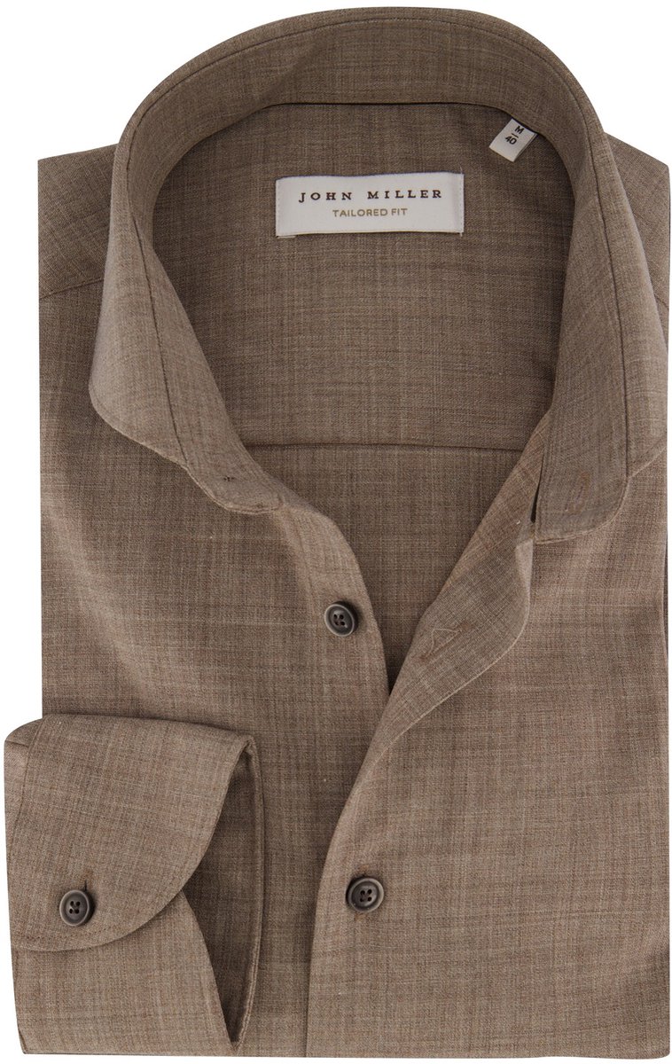 Overhemd John Miller beige