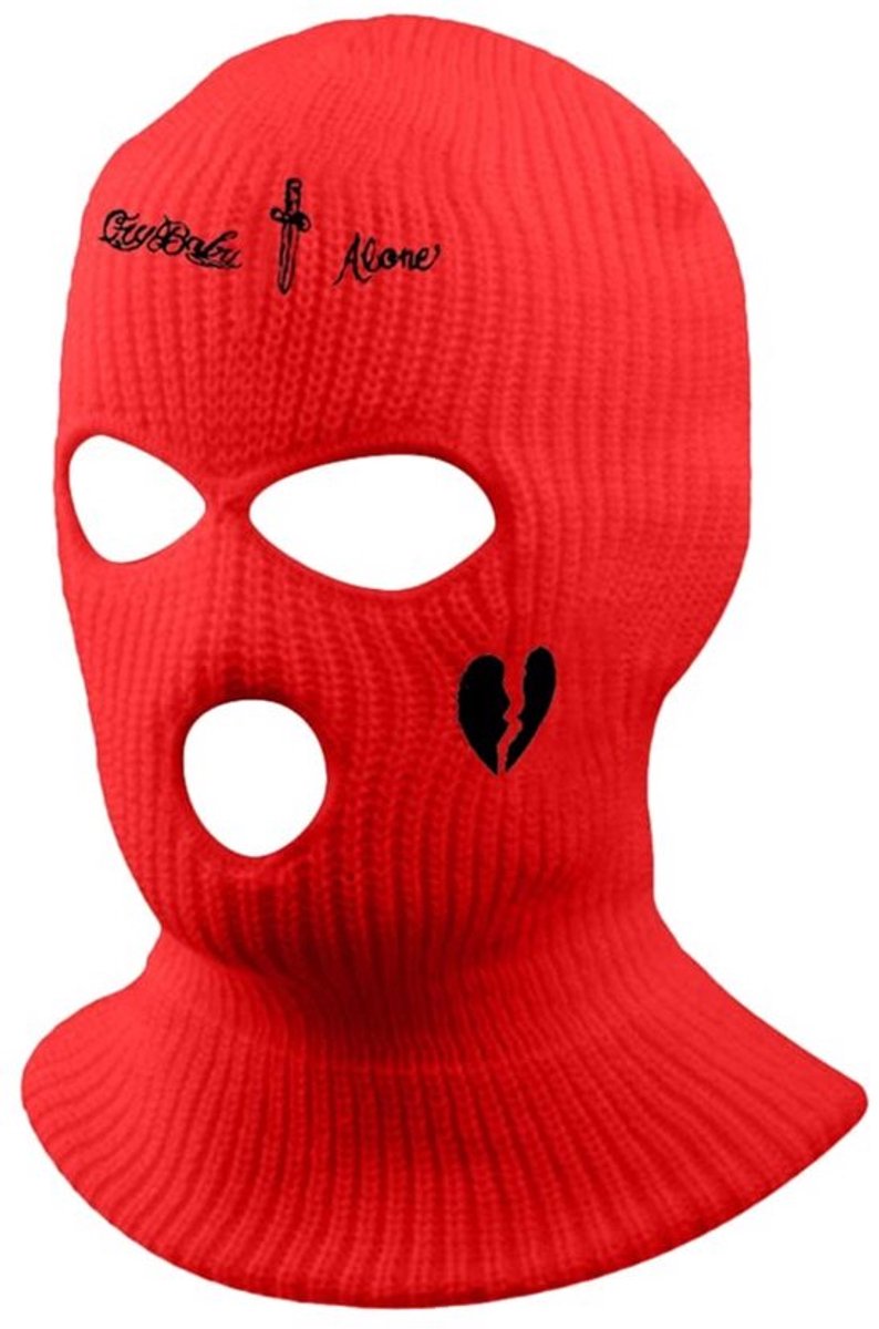 Dailygoods- Bivakmuts Winter Winddicht Gezichtsmasker 3 Gaten Gebreide Muts Zwart