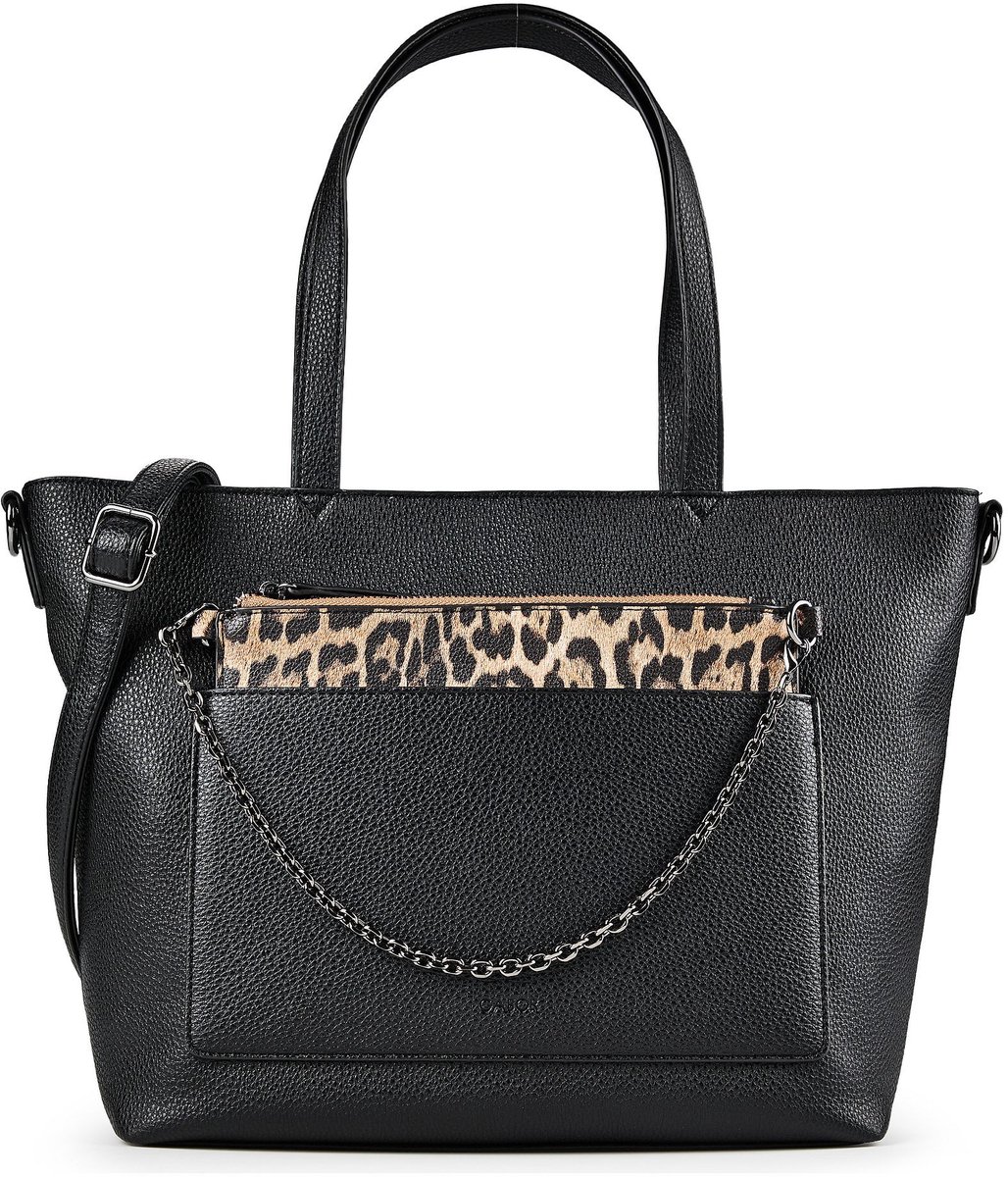 Gabor schoudertas Kareen Zip Shopper Black zwart