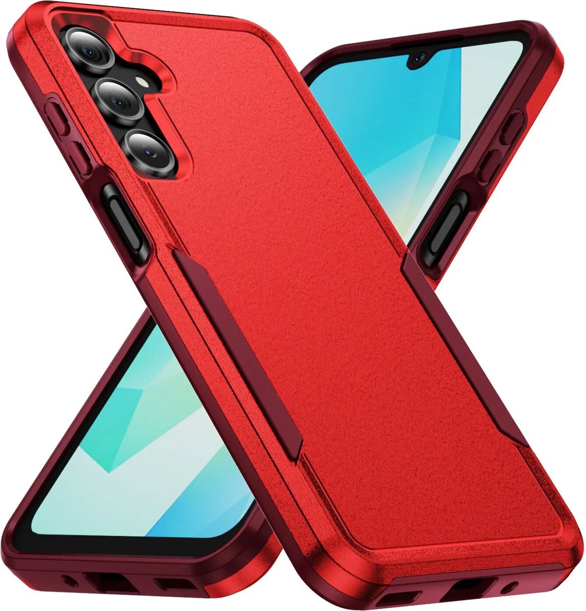 Back Cover Geschikt voor Samsung Galaxy A17 / A26 | Rugged Hoesje | Beschermhoes | Schokbestendige Hardcase | Shockproof | Tegen Vallen | Rood