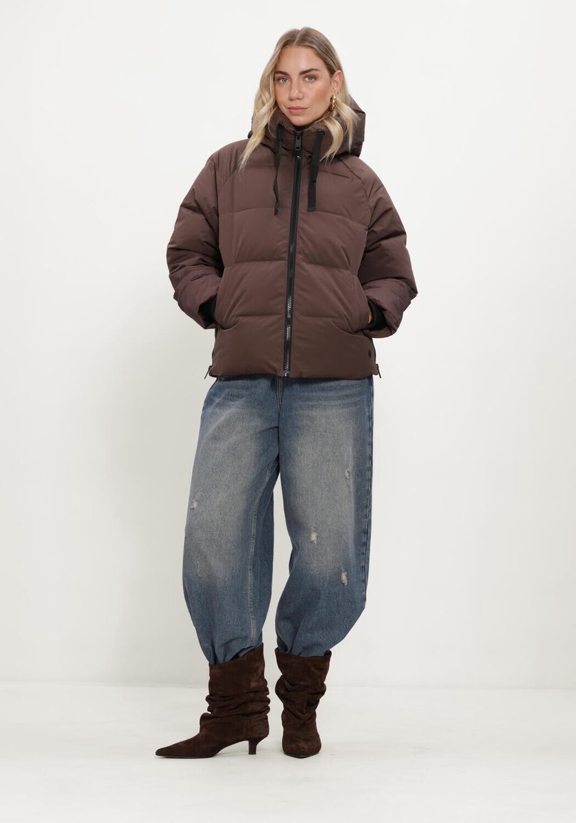 MSCH Copenhagen Mschpavinaria Short Jacket Jassen Dames - Winterjas - Bruin - Maat M/L