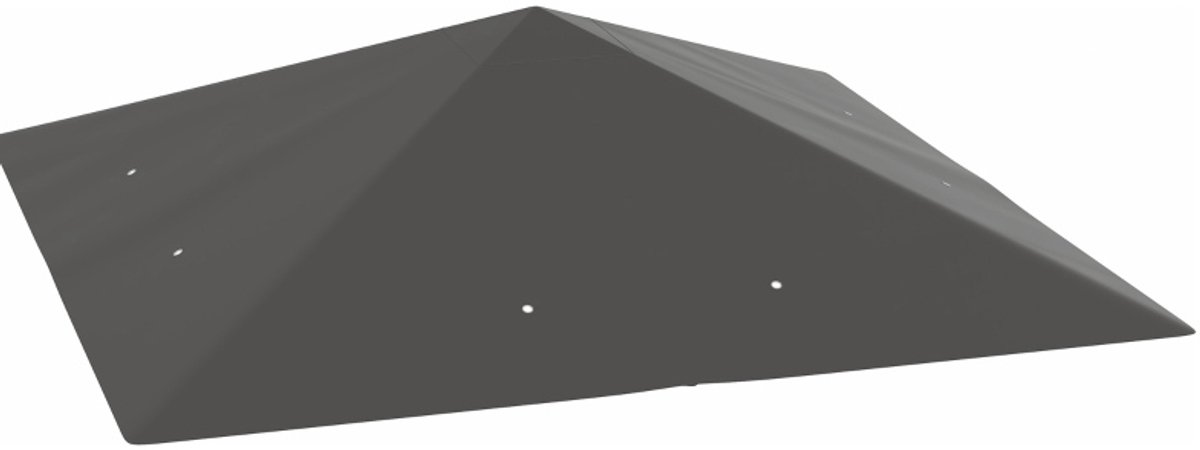 MODFU - Paviljoen - Vervangend Dak - Waterafstotend - Oxford Stof - Grijs - 3 X 3 M - UPF 30+