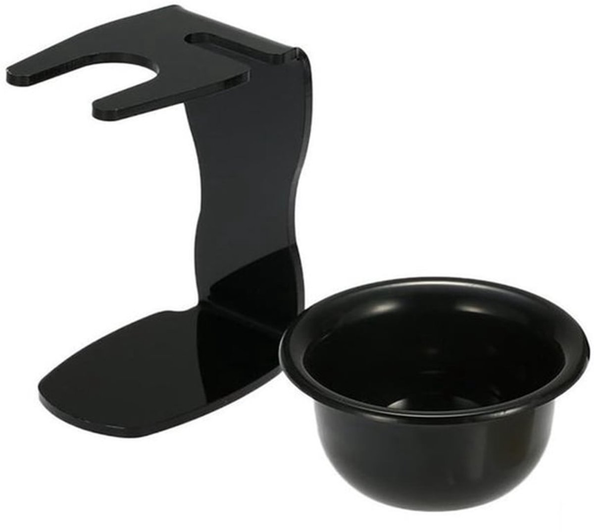 - Scheerkwast Set - Scheerset voor Mannen - Inclusief Scheerhouder en Scheerkom - Ideaal voor Vaderdag - Hoogwaardige Scheeraccessoires - G..