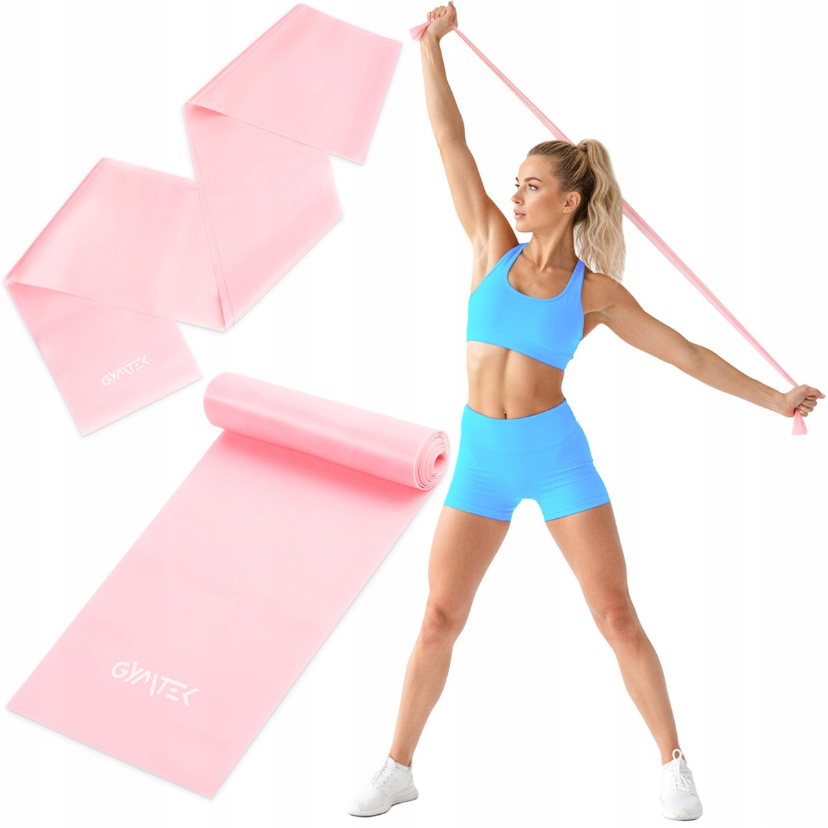 Gymtek TPE Weerstandsband Yoga Pilates 4,5kg 2m