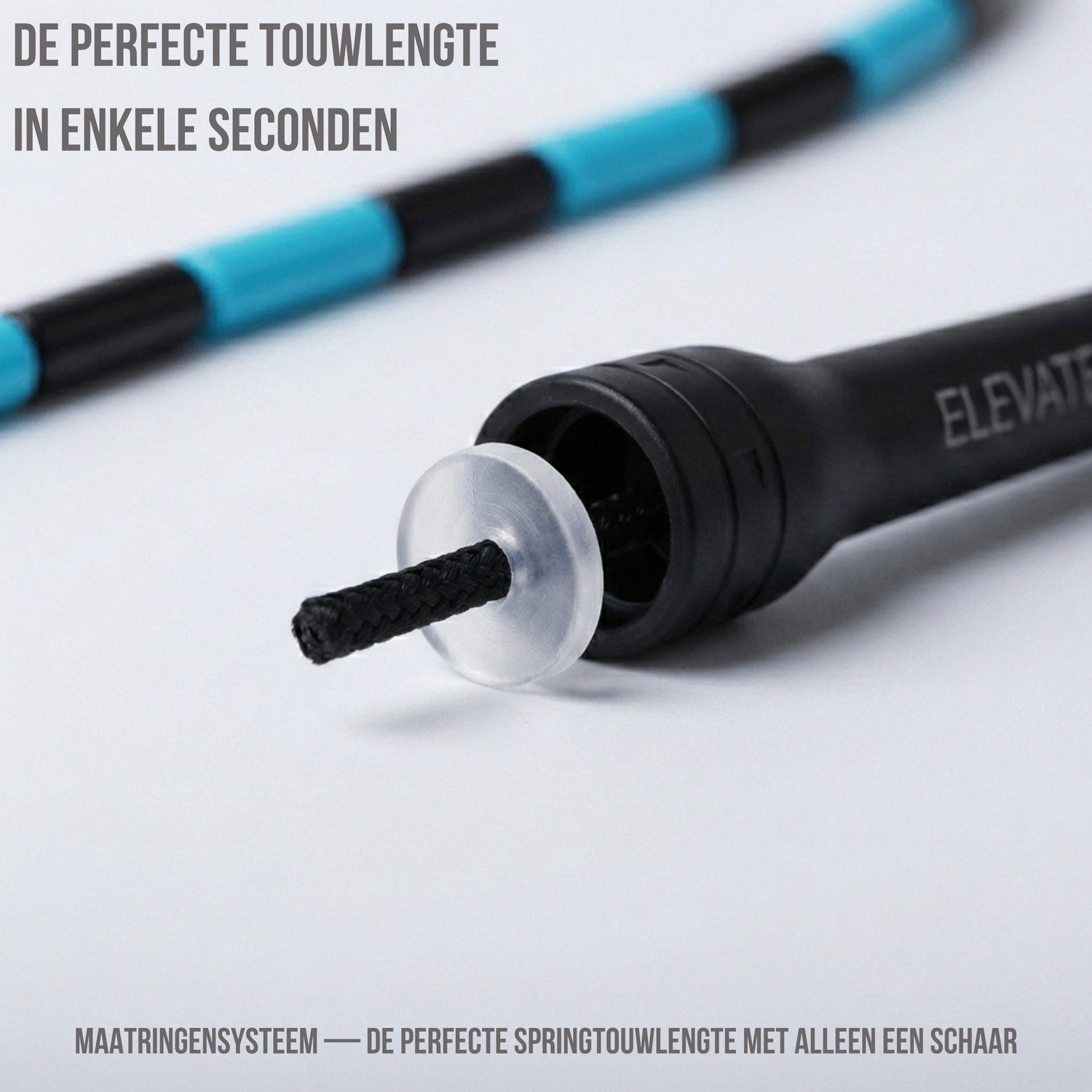 Elevate Rope Professioneel Beaded Springtouw - Verstelbare Jump Rope - Touwtje Springen voor Volwassenen en kinderen - Beaded rope - Conditie & Trucs - Binnen & Buiten Skipping Rope - Fitness Springtouwen — afbeelding 8