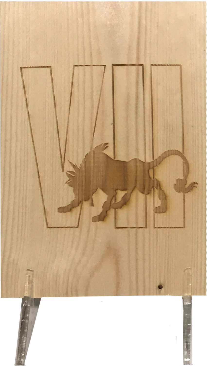 CharredArt - Houten Bord Final Fantasy 7 Red XIII | Games - Hout kunst - Wanddecoratie - Interieur