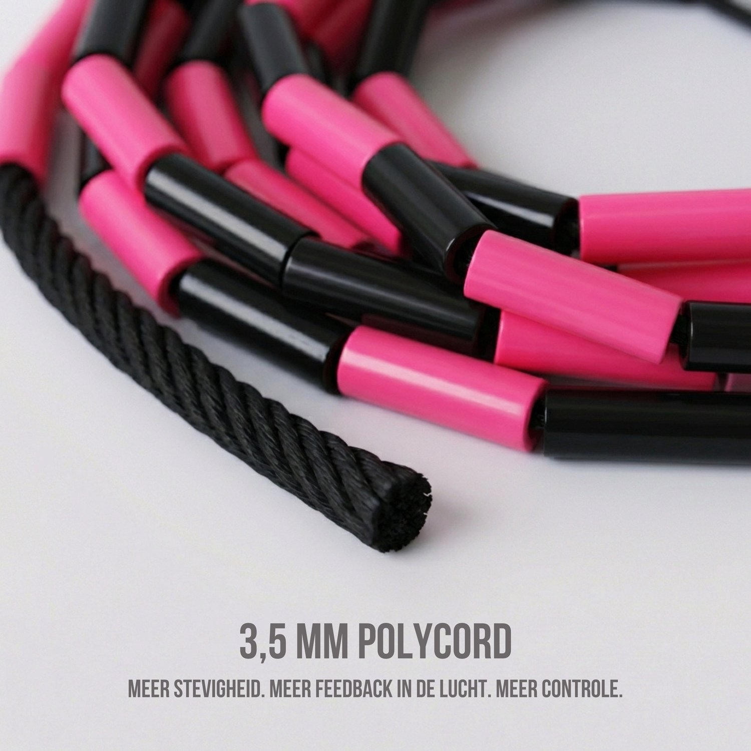 Elevate Rope Professioneel Beaded Springtouw - Verstelbare Jump Rope - Touwtje Springen voor Volwassenen en kinderen - Beaded rope - Conditie & Trucs - Binnen & Buiten Skipping Rope - Fitness Springtouwen — afbeelding 4
