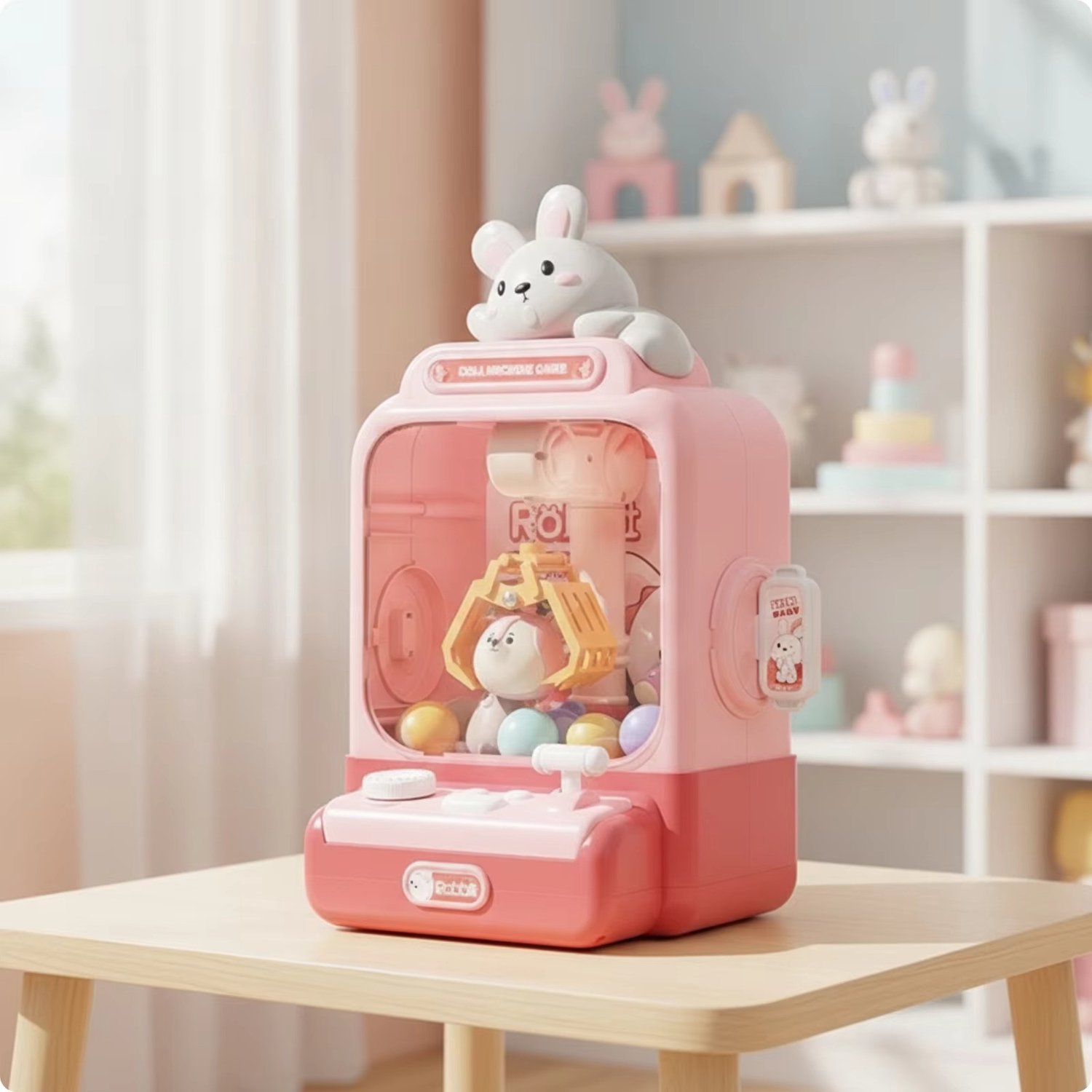 doe-het-zelf pop machine kinderen spelen spel mini klauw vangen speelgoed kraan machines muziek pop kinderen kerstgeschenken speelgoed