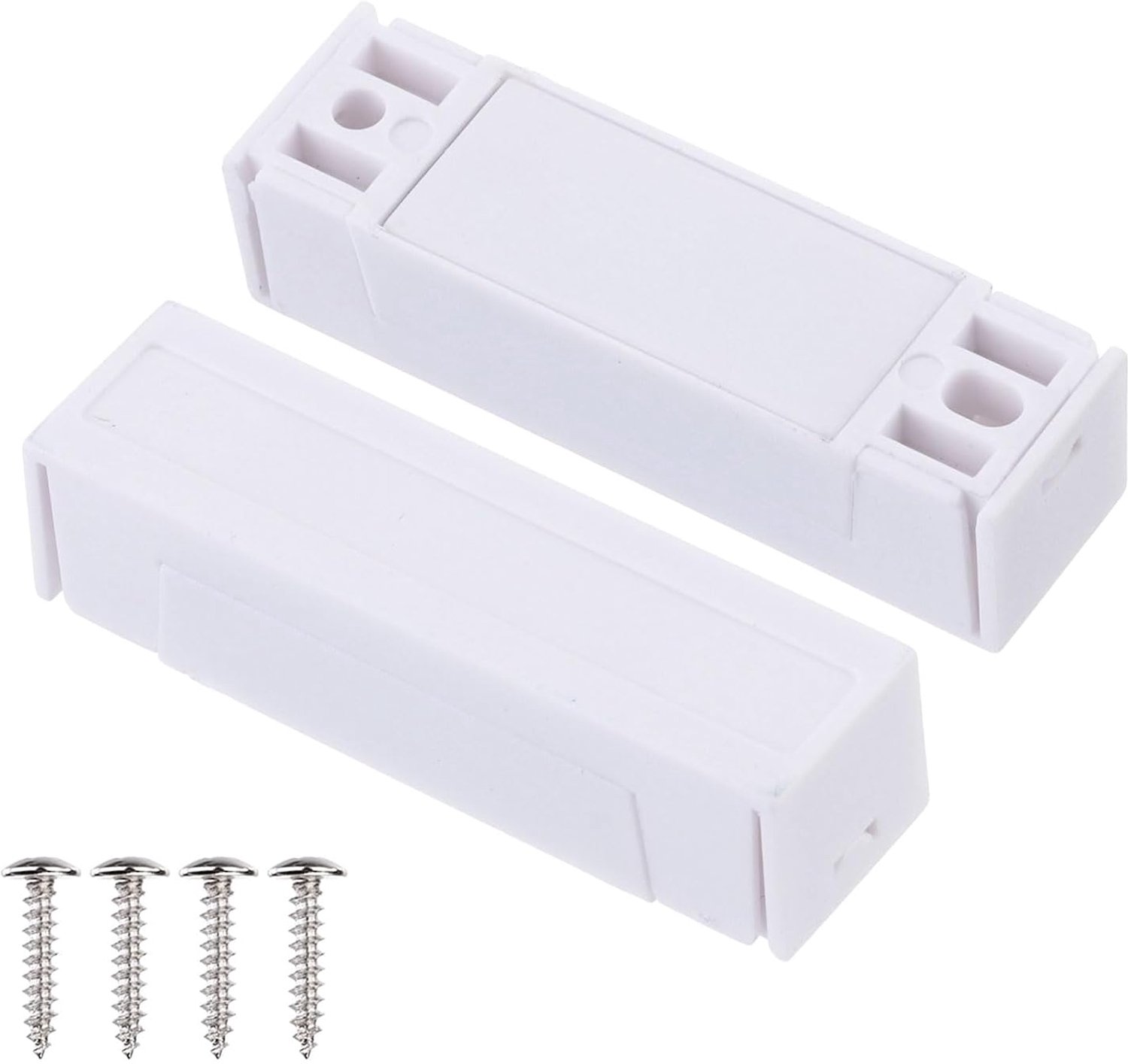 Deurcontact bekabeld - 5 stuks - magnetisch - veiligheidssensor voor alarmsysteem wit - ServiceTopper