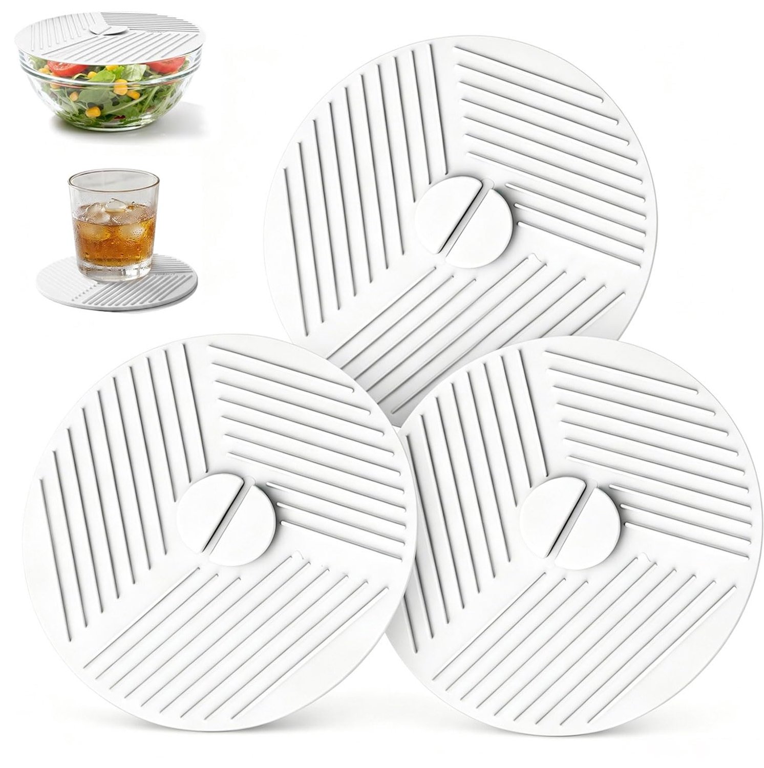 Set van 3 Silicone Lids 15 cm voor Magnetron en Vershouddoeleinden