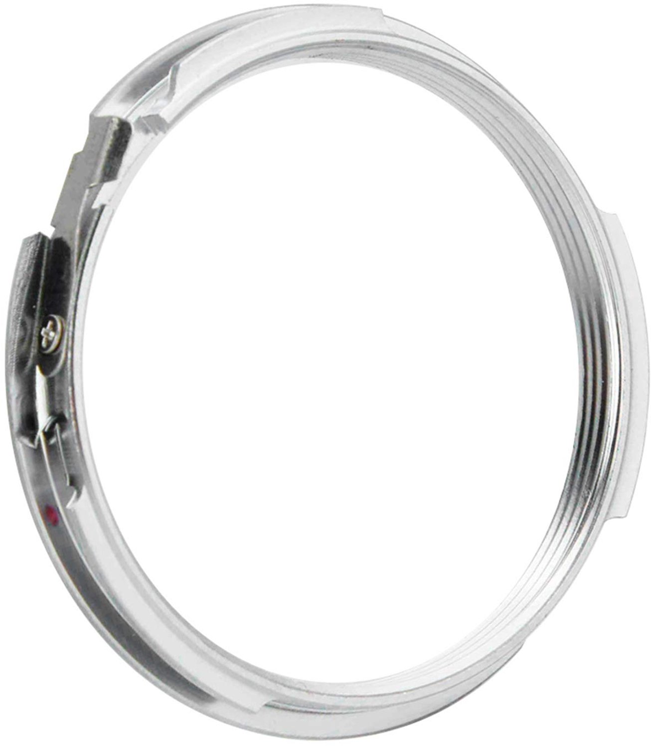 M42-PK-lensbevestigingsadapterring - Handmatige focuslensconverter - Zilver - Hoogwaardig koper - Geschikt voor Pentax PK K-montagecamera