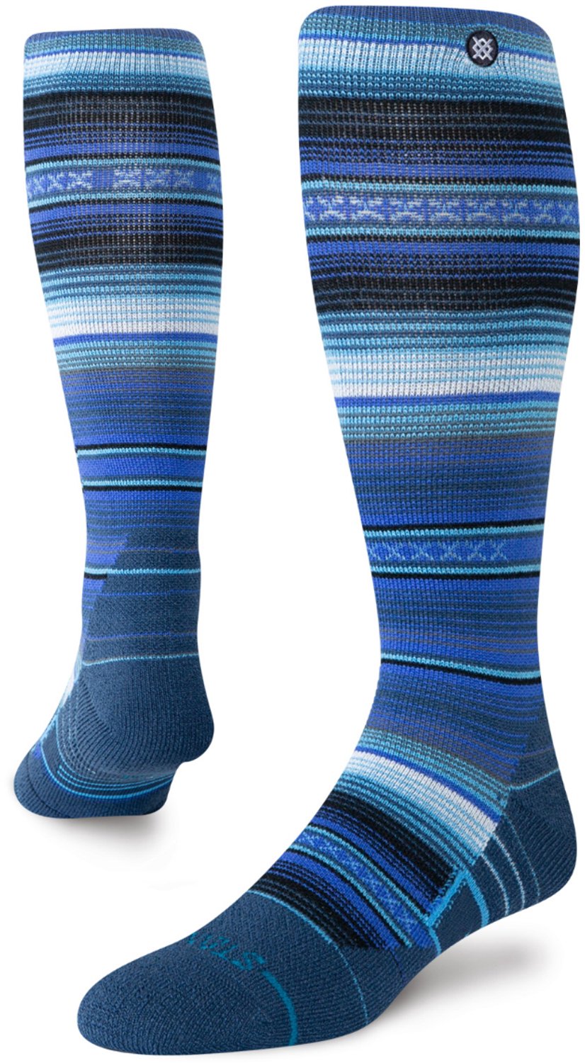 Stance heren freshtek infiknit snow kniekousen curren wool blauw
