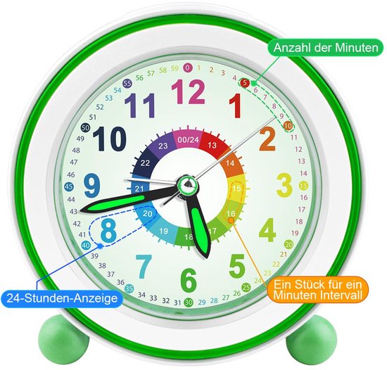 Kinderwekker met Snooze en Nachtlampje voor Jongens en Meisjes — afbeelding 2