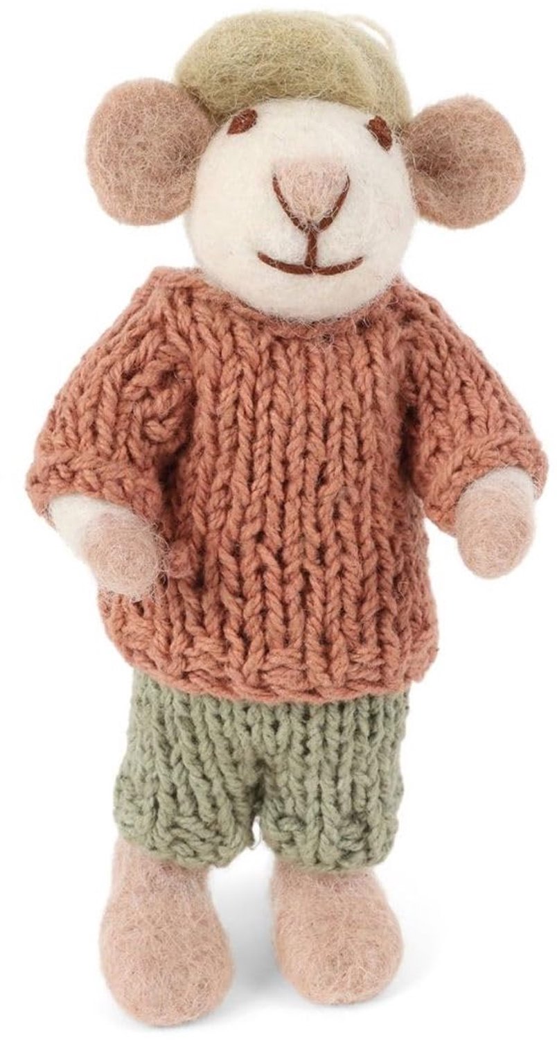Vilten Dierenfiguren Muis Familie - Handgemaakt en Fairtrade