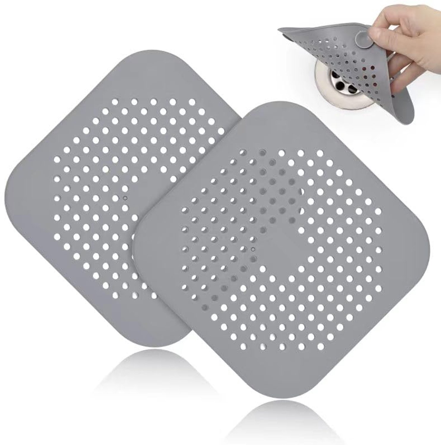 Silicone Afvoerstopper Set van 2