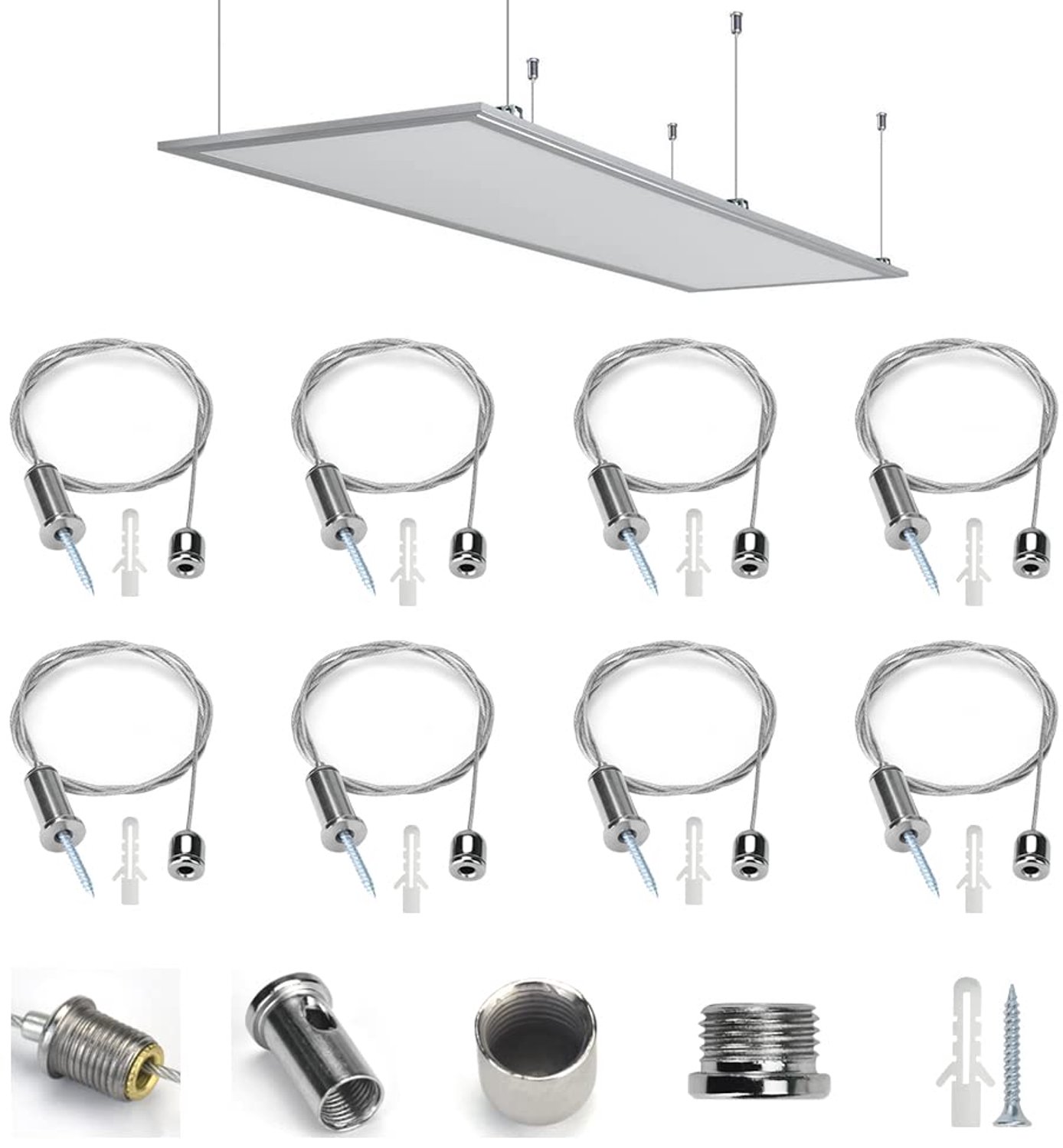 Set van 8 Verstelbare Rophangers voor Veilig Hangen