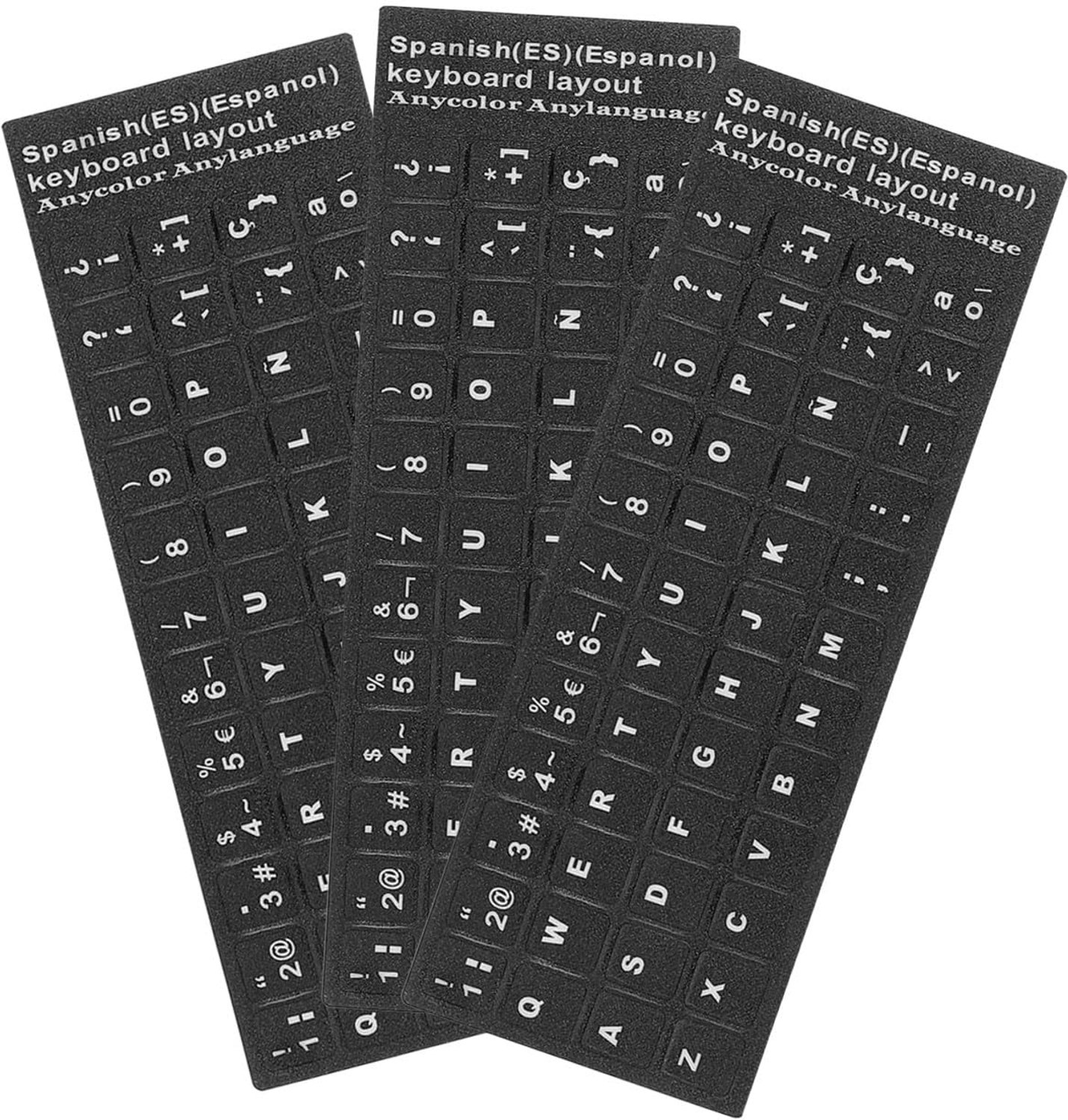 3 Stuks Universele Toetsenbordstickers - Spaans