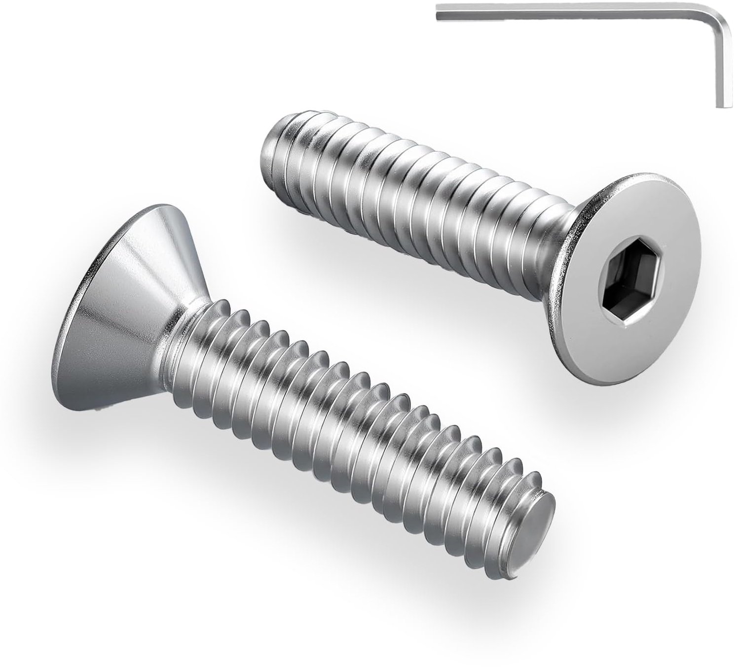 20pcs M6 x 30mm RVS Countersunk Schroeven met Inbus