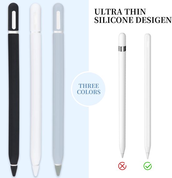 Set van 3 Silicone Beschermhoezen voor Apple Pencil Pro — afbeelding 4
