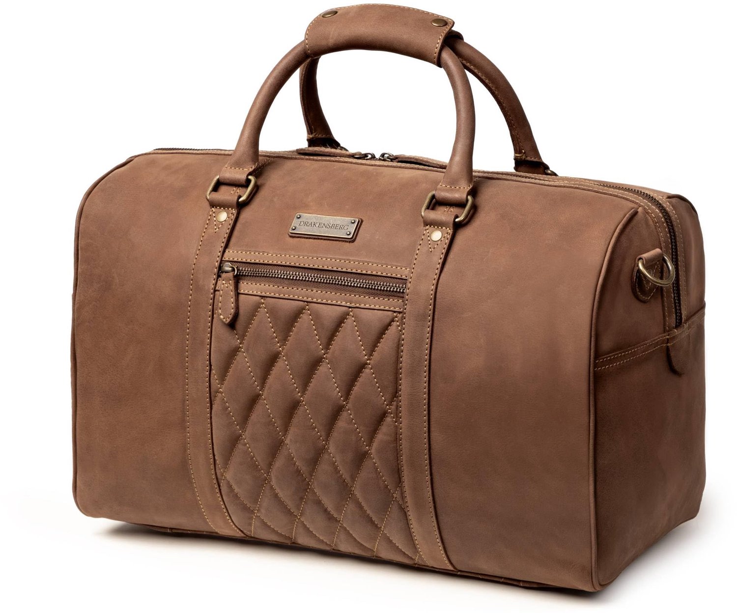 Kleine Weekender 'Mitch' van Leer voor Vliegtuighandbagage