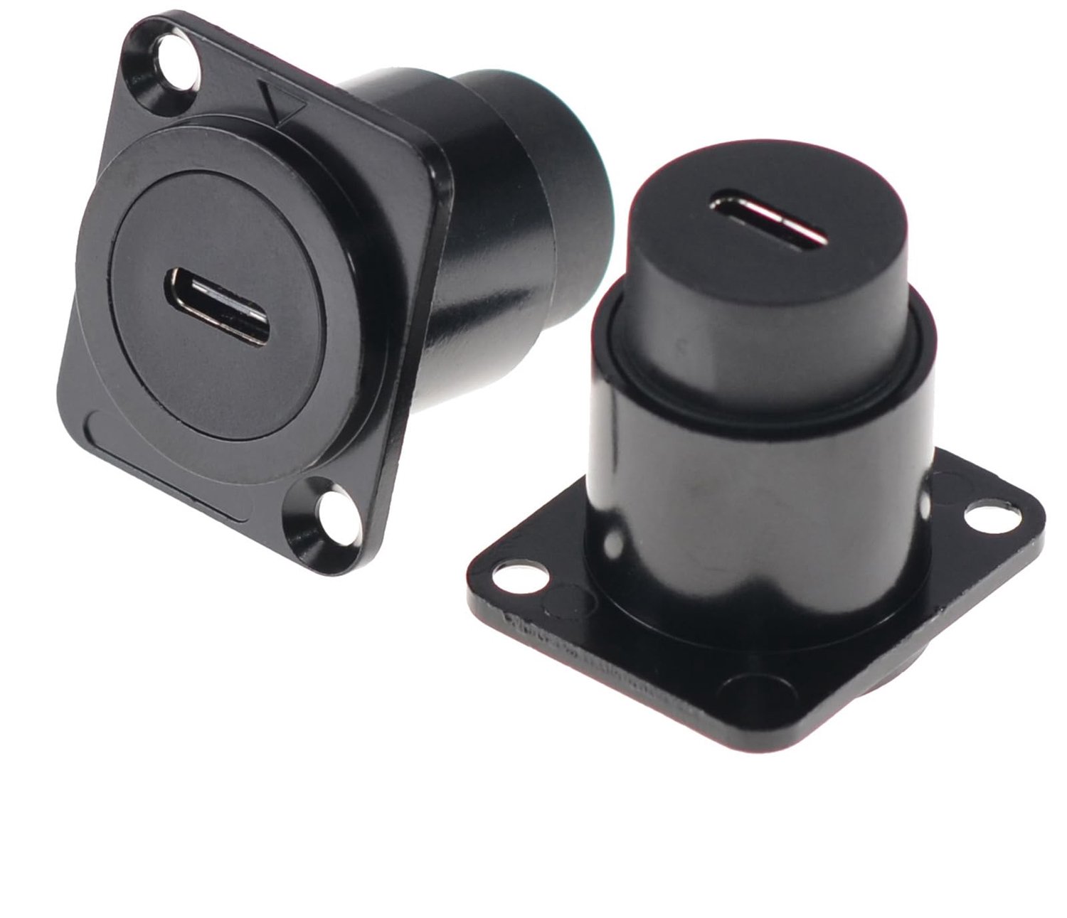 Koppelingsaansluiting Waterdicht - USB C Type-C Connector - D-type Stekker - Vrouwelijke naar Vrouwelijke - IP65 Bescherming - Robuuste Gietijzeren Schaal