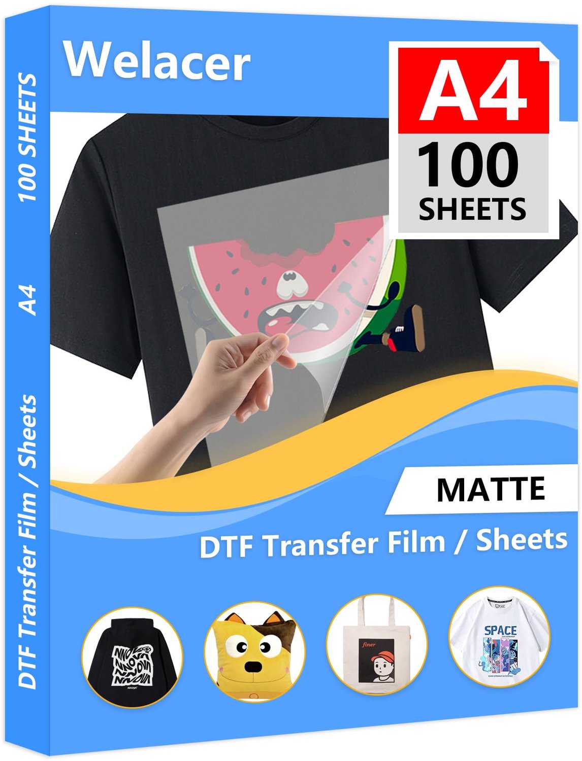 DTF Transfer Film A4 - 100 Vellen Dubbelzijdig Mat