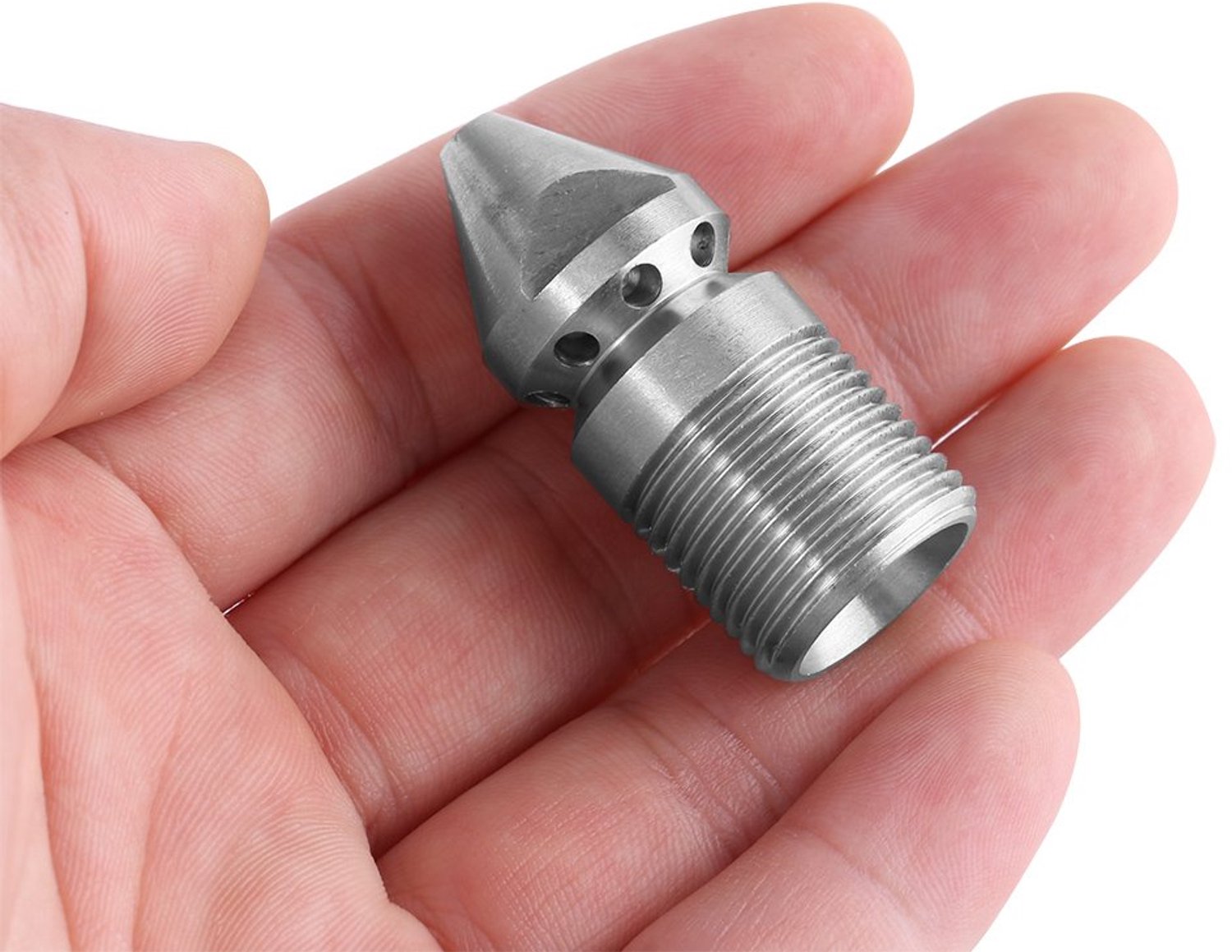 RVS Duct Cleaning Nozzle voor Drukkanalen en Afvoeren
