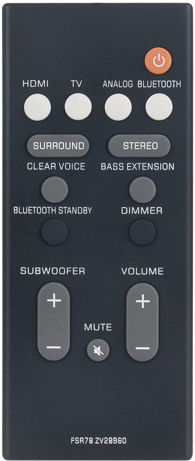Vervangende Afstandsbediening voor Yamaha Soundbar