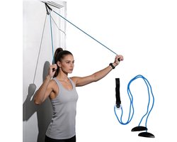 Sterke Pulley voor Krachttraining en Schouderrevalidatie, Blauw, Trekkoord voor Thuisgebruik en Fitness