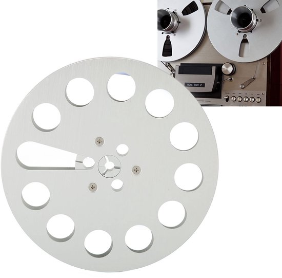 Lege Tape Reel 1/4 7 Inch - Aluminiumlegering - Geluidsarm - Slijtvast - Corrosiebestendig - Voor Reel-to-Reel Tape spelers - Bandhaspel — afbeelding 3