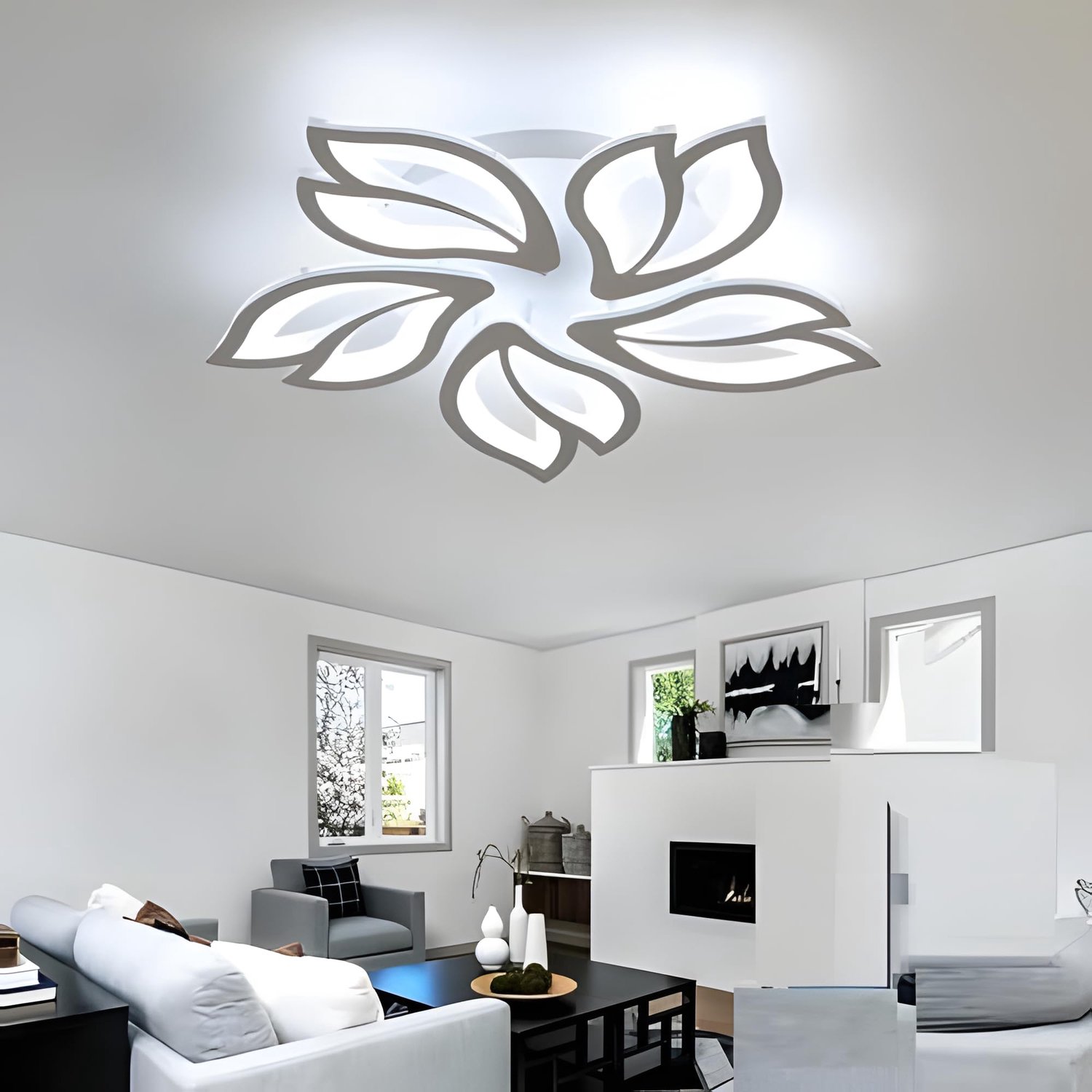 Creatieve LED Plafondlamp met Bloemdesign