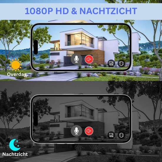 Br@ndless Videodeurbel met Camera - Intercom Systeem - Veiligheid Thuis -Wit — afbeelding 2