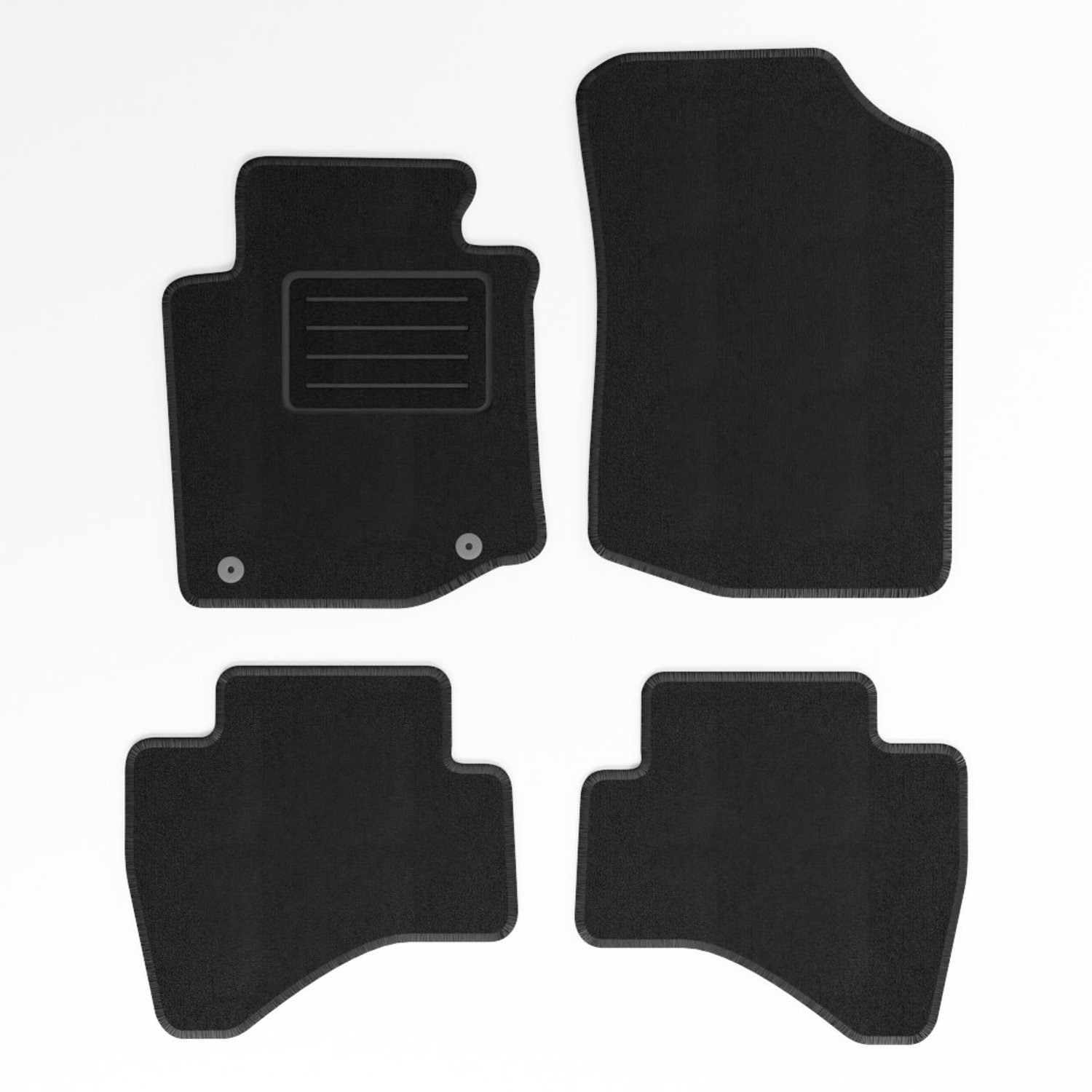 Mats4all | Naaldvilt automatten passend voor Citroen C1 2011-2014 | Antislip | Met versterking | 4-delig | Automatten | Mattenset