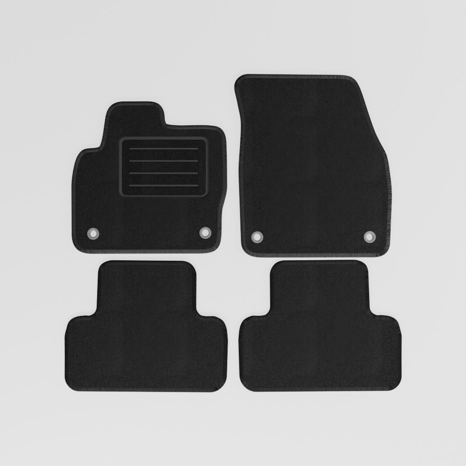 Mats4all | Naaldvilt automatten passend voor Land Rover Evoque 2012-2018 | Antislip | Met versterking | 4-delig | Automatten | Mattenset