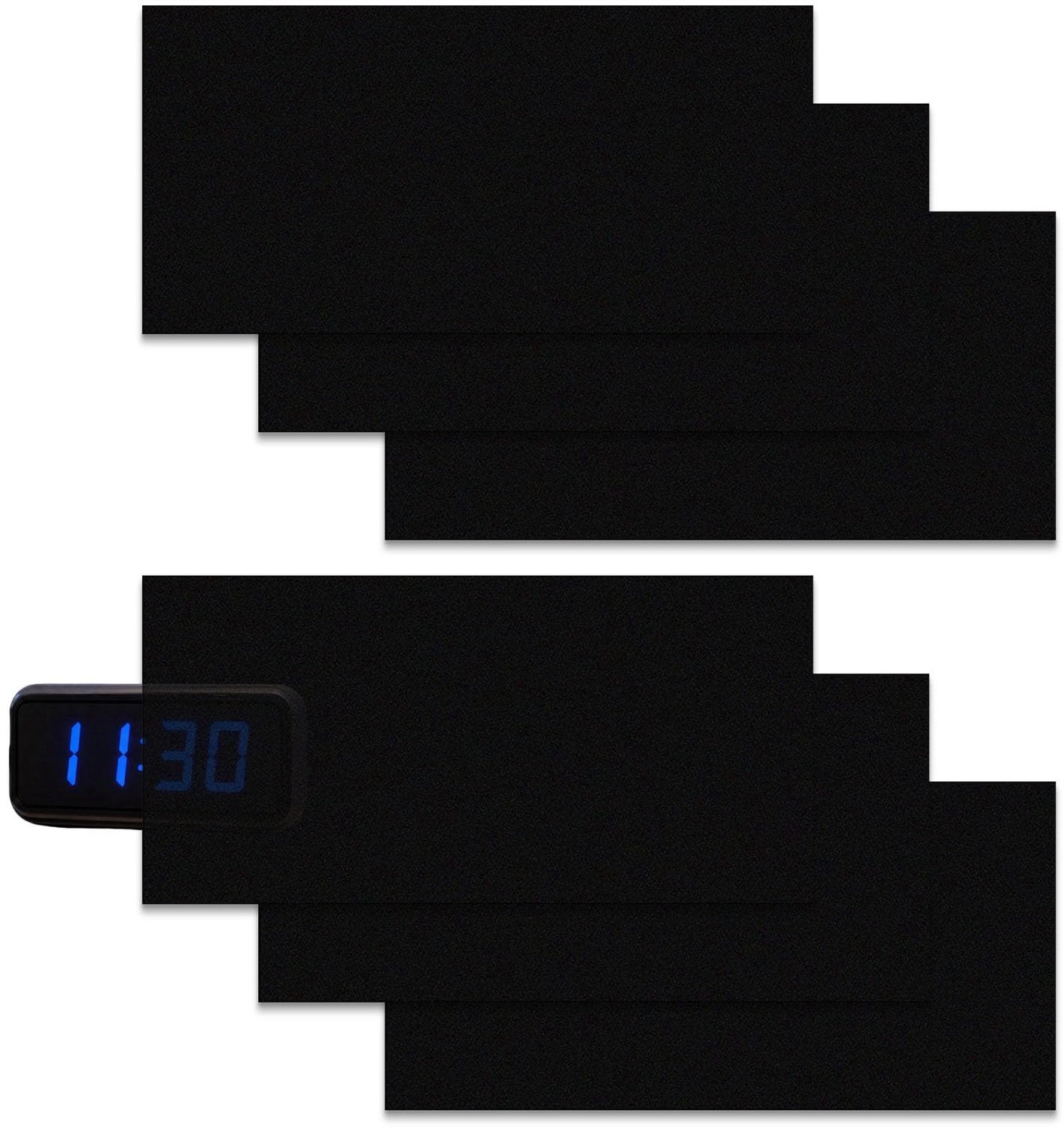 Set van 6 Zelfklevende Verduisteringsstickers voor Elektronica