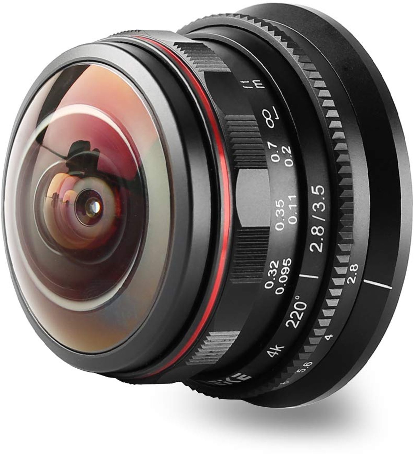 3.5mm f2.8 Fisheye Lens voor Micro Four Thirds Cameras