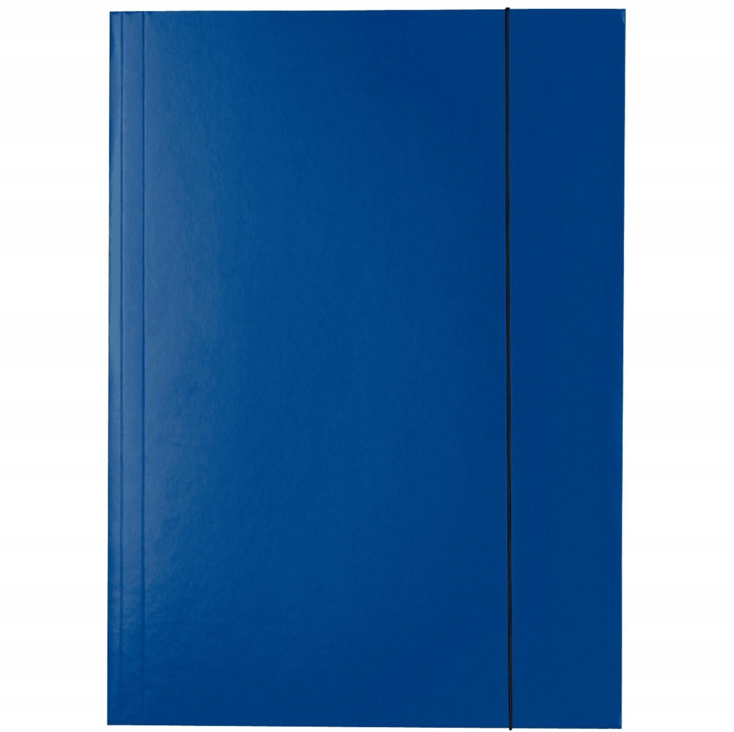 Esselte A4 map met elastische sluiting, marineblauw, gelakt