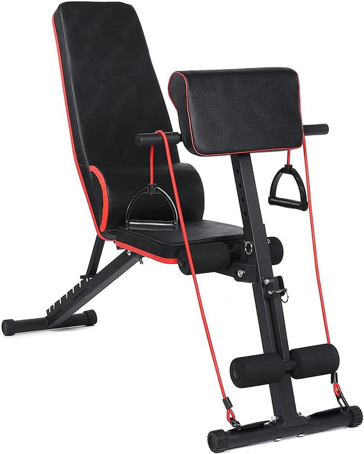 AWANG Foldable Strength Training Bench Adjustable Weight Bench, Utility Weight Banks Lifting Sit Up Ab Bench, Home Gym - ShopVlot