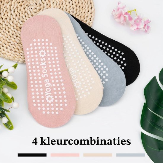 Antislip pilatessokken voor dames en heren - Perfect voor yoga, fitness en thuisgebruik — afbeelding 4