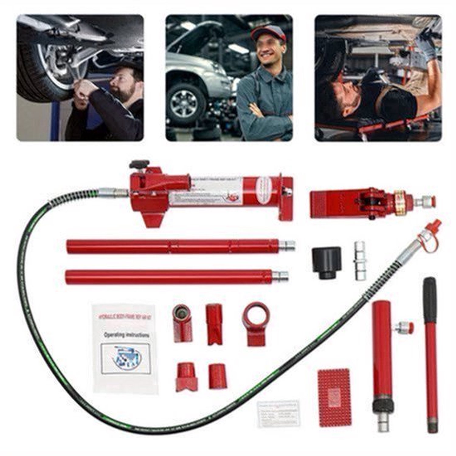 Hefbrug – Hydraulische Scheidingsbok – Autolift – Werkplaatsbok – Voertuiglift – 4 Ton Capaciteit – Robuust Metaal – Compact & Sterk