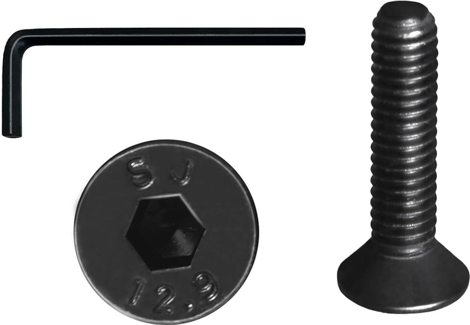 20pcs M6 x 25 Senkkopf Screws, High Strength Carbon Steel, Machinery Screws, Full Thread Screws for Machine Equipment - ShopVlot