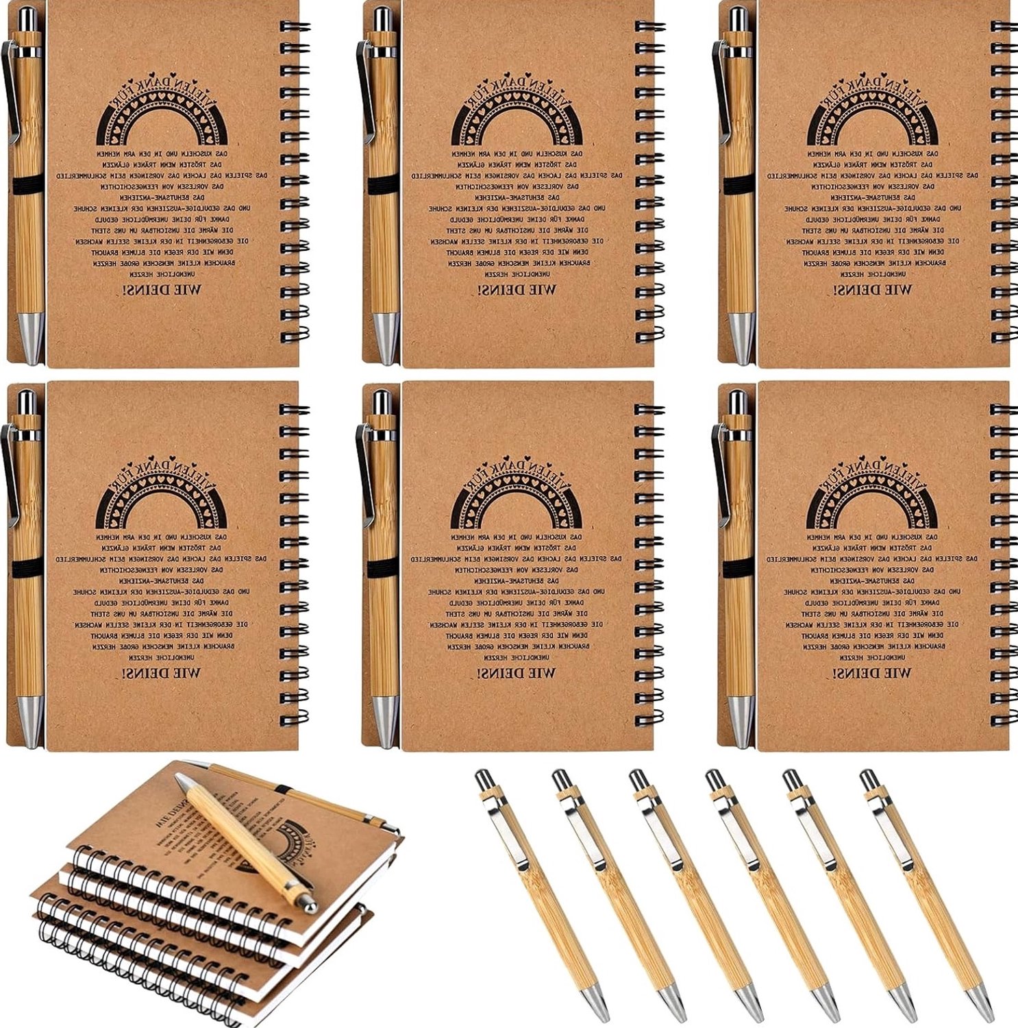 Merkloos Cadeauset: Notitieboek & Pen - Bedankje Schoolafsluiting