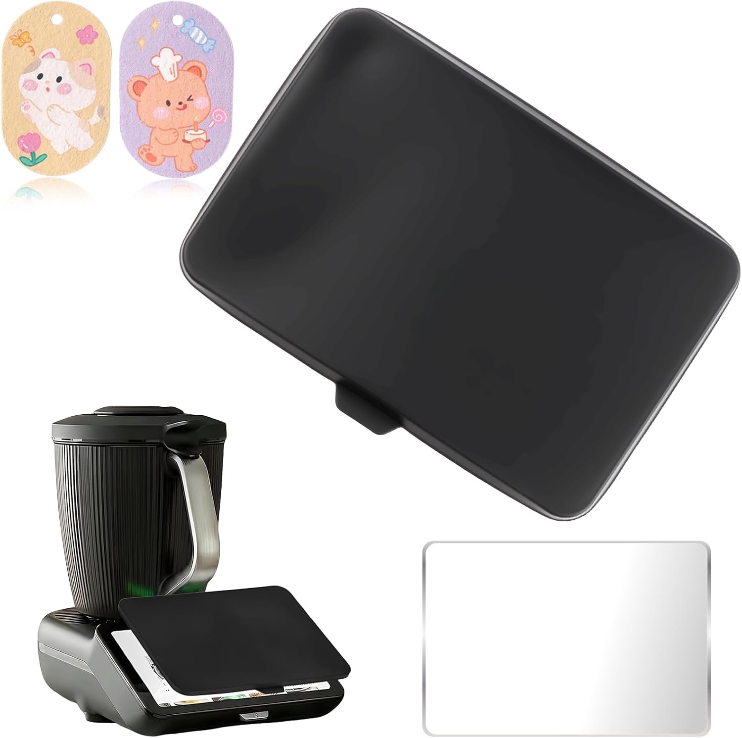 1 stuks siliconen displaybeschermfolie voor Thermomix TM7, krasbestendig, waterdicht en stofdicht met 1 stuk 9H - ShopVlot