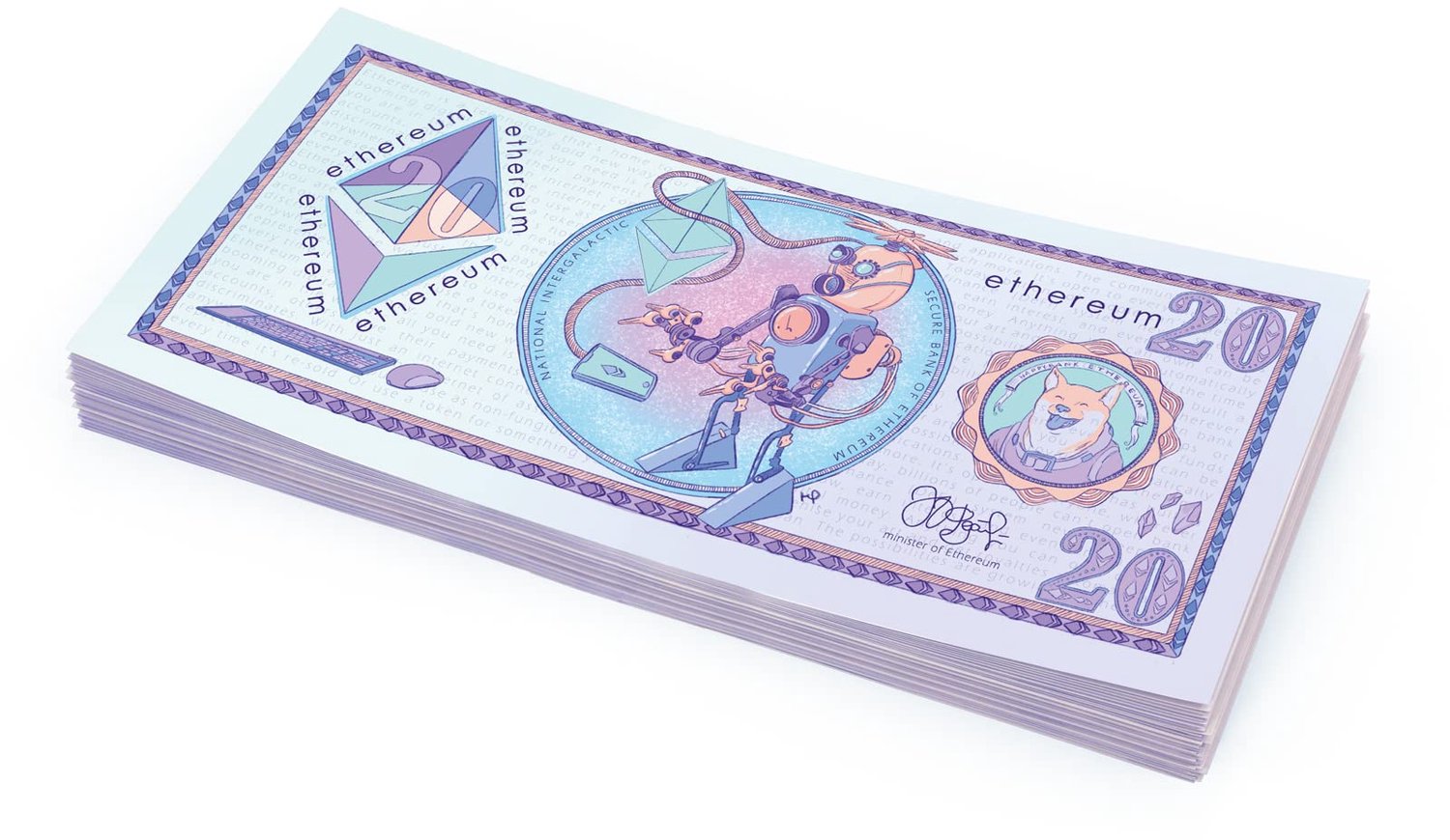 Ethereum Scratch Cash - 100 x 20 Speelgeld