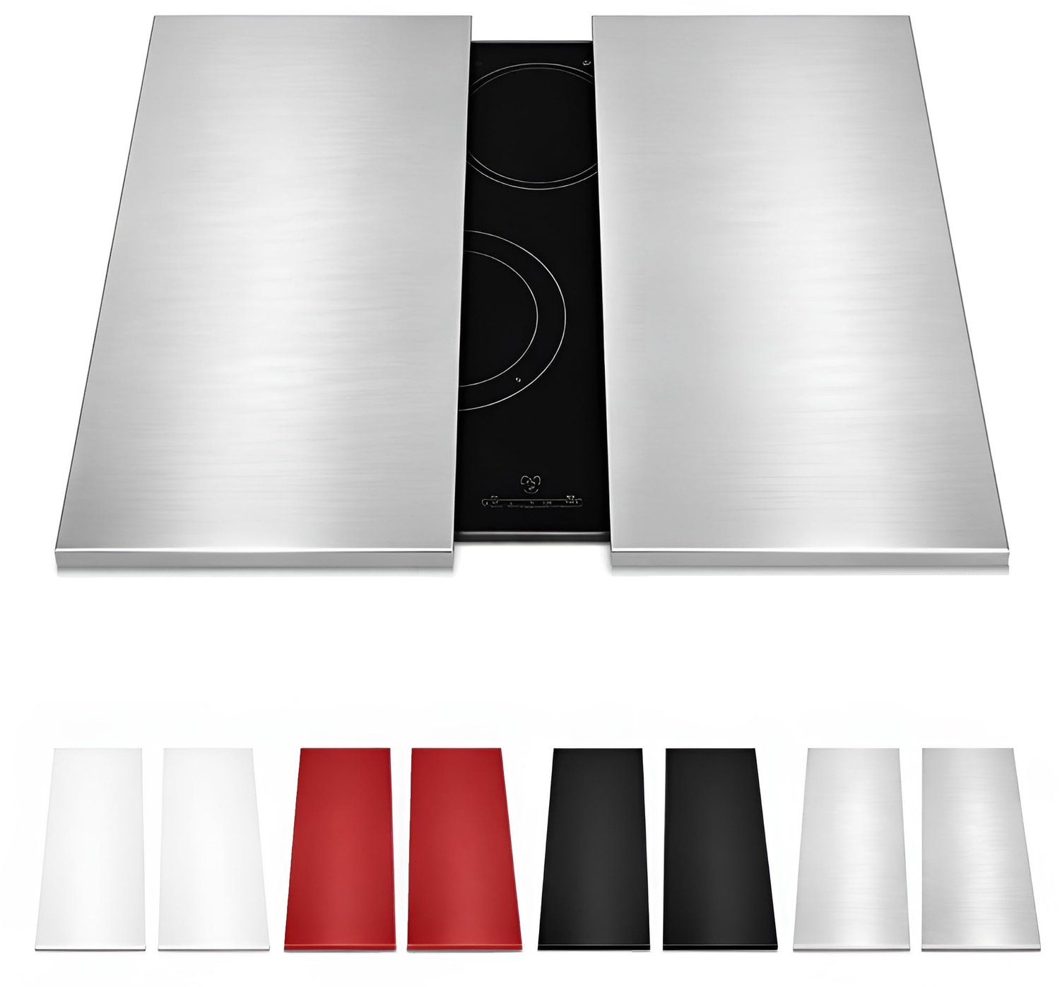 Set van 2 Inductie Deksel voor Ceramische Pannen