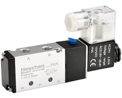 Pneumatisch Magneetventiel - 5 Manier 2 Positie - Geschikt voor Pneumatische Systemen - Aluminium - Dubbelwerkend Ventiel - AC24V - PT1/8