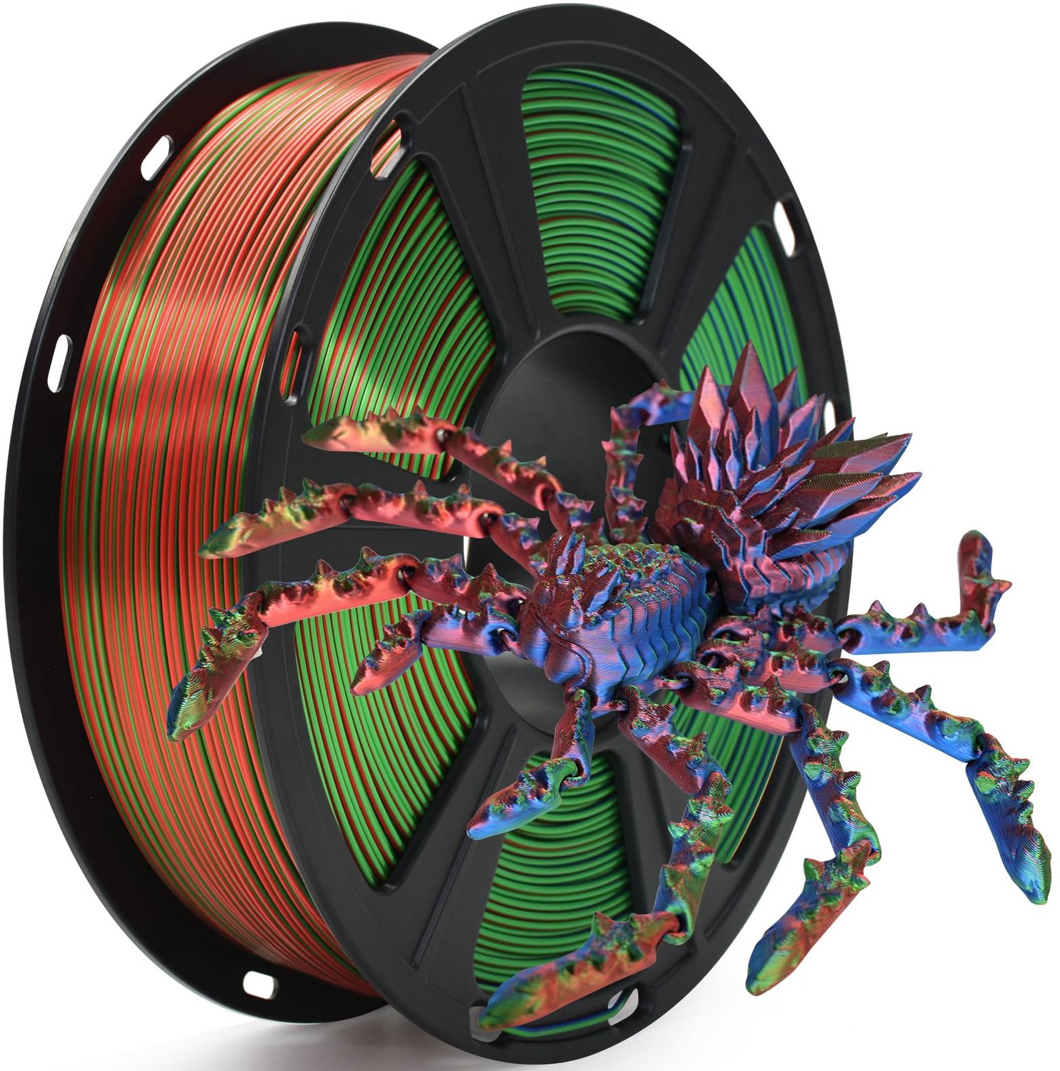 PLA Filament 1.75 mm voor 3D Printers, Tricolor Silk