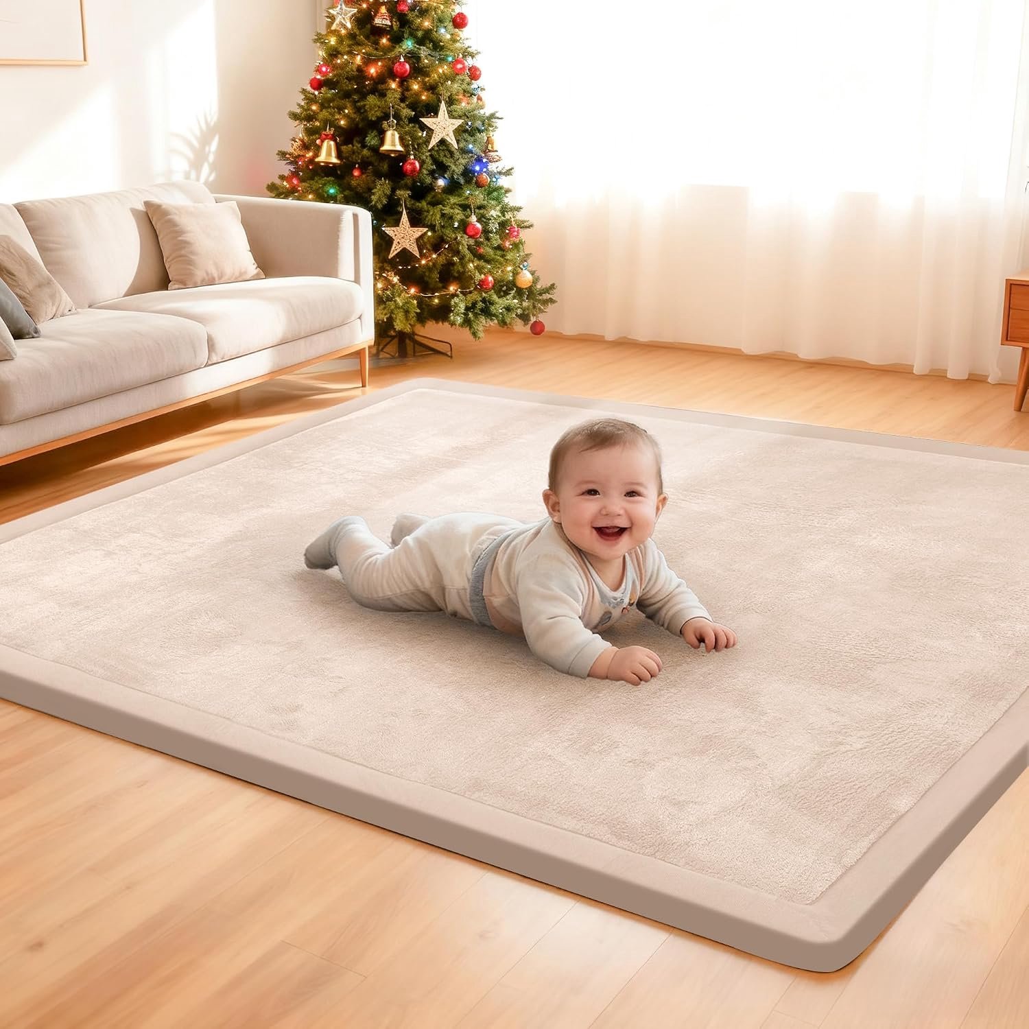 Speelmat voor baby's, 3,5 cm dik, 127 x 188 cm
