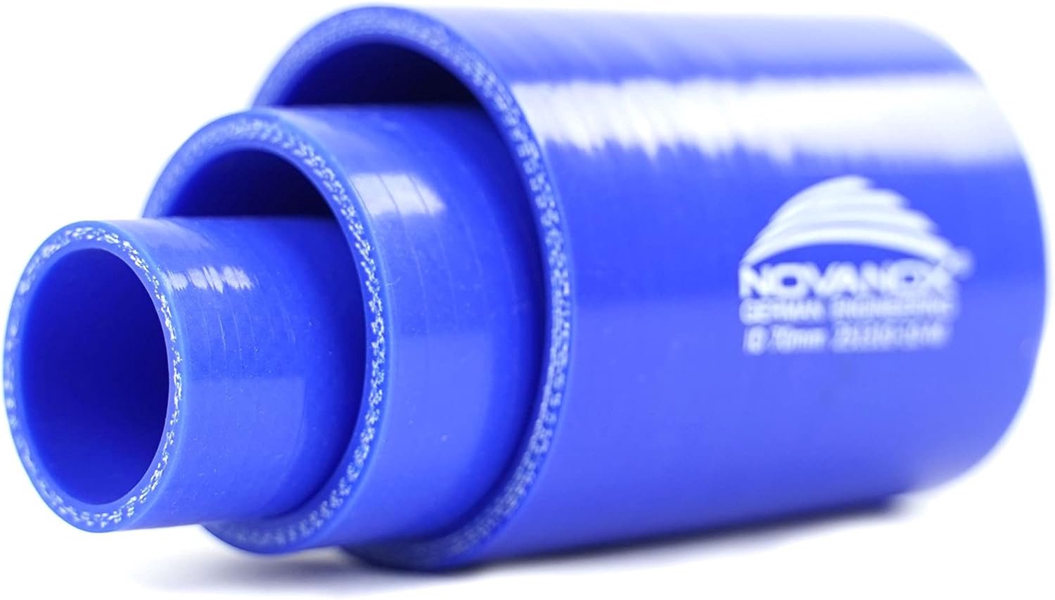 Siliconen laadlucht slang 0,1 m - blauw - Ø 102 mm - hoge drukbestendigheid - ServiceTopper